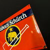 Tabacs Schürch Emailschild  38 x 28 cm - Elefant Pfeife Tabak - Frankreich/CH um 1955