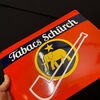 Tabacs Schürch Emailschild  38 x 28 cm - Elefant Pfeife Tabak - Frankreich/CH um 1955