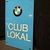 Kleines Emailschild - BMW Club Lokal  20 x 12,5 cm - D um 1980