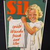 SIL - spült Wäsche frisch und klar- altes Plakat um 1930 83x59 cm Zustand Top - B Ware