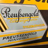 Preußengold Edel Cigaretten Phänomen Emailschild - Dresden 60 x 40 cm - D um 1920