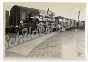 Fischräucherei Wilhelm Schröder Berlin - Transportfahrzeug (Um 1920)