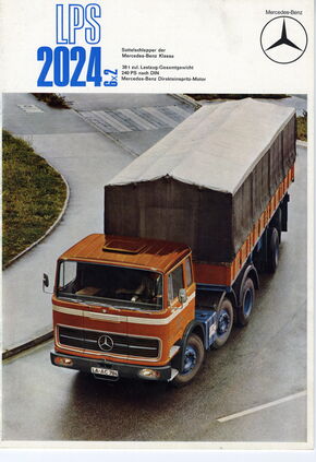 Mercedes Benz Originalbroschüre (Um 1970) zu den Sattelschleppern