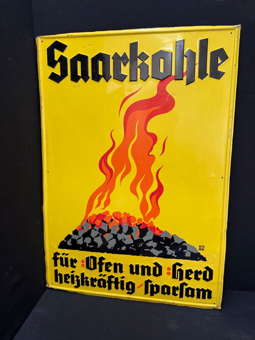 Saarkohle für Ofen und Herd (Künstlerentwurf um 1930)