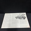 VW 1500 A - DIN A2 Aufklapppräsentations Posterprospekt (1965)