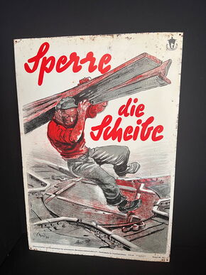 Blechschild zur Unfallverhütung (Motiv 11)