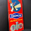Daimon - Die helle Freude (Großes Glaswerbeschild aus der Zeit um 1945)