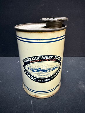 Mineraloelwerk Stade - Autoöl - 1 Liter Dose mit Deckel (ca. 15 cm)