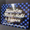 Kaiser Otto Hafer-Mehl & Suppen (Emailleschild um 1915)