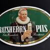 Ratsherrn Pils - Doppelseitiges Emailleschild (Um 1990)