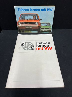 Fahren lernen mit VW - Broschüren 2er-Set (60er/70er Jahre)
