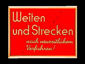 Weiten und Strecken nach neuzeitlichem Verfahren! um 1930
