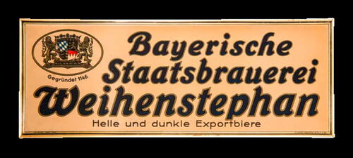Bayerische Staatsbrauerei Weihenstephan. Helle und dunkle Exportbiere um 1925
