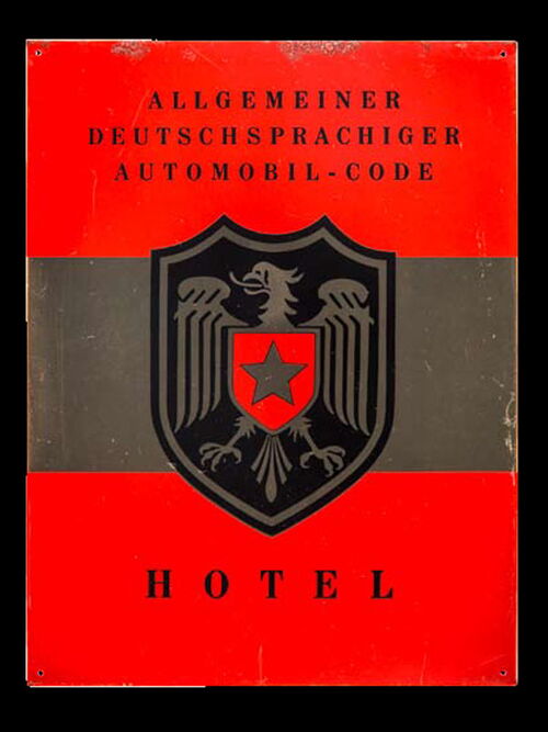 Allgemeiner Deutschsprachiger Automobil-Code, Hotel um 1960