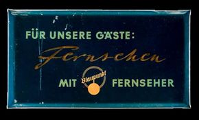 Für unsere Gäste: Fernsehen mit Blaupunkt Fernseher, 1955/1960