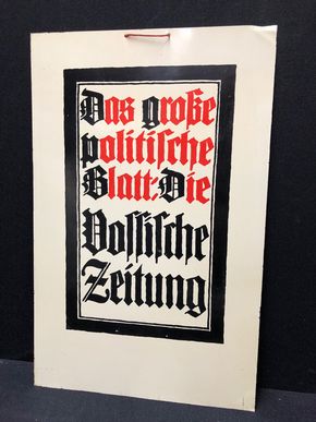 Vossische Zeitung - Das große politische Blatt (Um 1925) A90