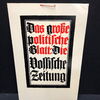 Vossische Zeitung - Das große politische Blatt (Um 1925) A90