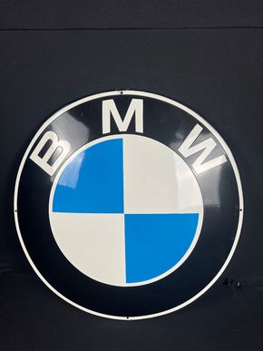 BMW Emailleschild - Logo / Wappen rund 60 cm im Durchmesser um 1950