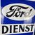 Ford Dienst XXL Emailschild 100 x 60 cm um 1950