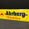 Ahlberg Würstchen - 50er Jahre Schild mit Prismenschrift (A103)