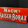 Kaiser-Borax - Mack's (Emailleschild um 1930)