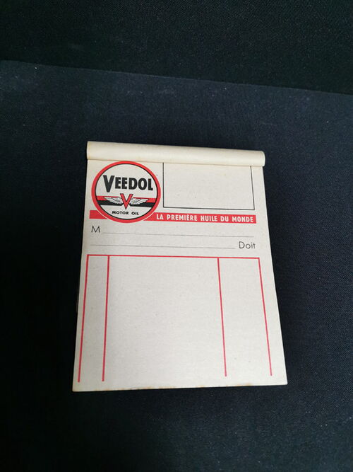 Veedol Notitzblock aus der Zeit um 1955