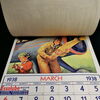 Esso Originalkalender aus dem Jahr 1938 (USA)