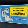 All-Sila Konservendosen für Obst - Blechschild aus der Zeit um 1955