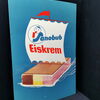 Sanobub Eiskreme - Imposantes Blechschild der späten 50er Jahre