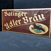 Balinger Adler Bräu - Blechschild mit Semiglasüberzug (Um 1930)