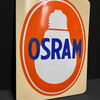 Osram Emailleschild in recht seltener Version (Geprägt und abgekantet / 50er Jahre)