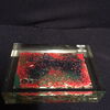 Boos und Hahn Großkunden-Leistungsbeweis Acryllglasblock Briefbeschwerer in Schatulle. 