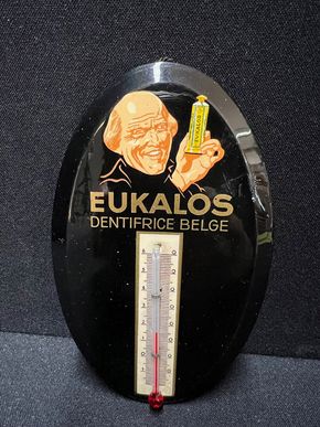 Eukalos Zahnpasta Mini-Thermometer (Belgien, 1953)
