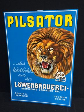 Böhmisches Brauhaus Berlin - Pilsator Werbepappe mit Kalenderfunktion (60er Jahre)