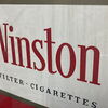 Winston Kingsize Zigaretten . 60er Jahre Werbeschild auf Aluminiumblech