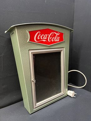 Coca Cola Restaurantkasten (Um 1960) in grandioser Erhaltung (Beleuchtet)