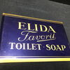 Elida Toilettenseife - Blechschild mit Semi-Glas-Überzug um 1950 (englisch) (A18)