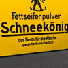 Fettseifenpulver Schneekönig Emaillschild flach 24 x 30 cm - D- um 1905/1910