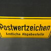 Postwertzeichen - Amtliche Abgabestelle (Gewölbtes Emailleschild der 50er Jahre)