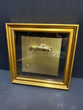 Porsche Club Deutschland e.V. - Gerahmte Dankes-„Plakette“ für ehrenamtliche Funktion - 1988