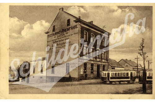 Postkarte des Restaurant Rheinfähre in Düsseldorf