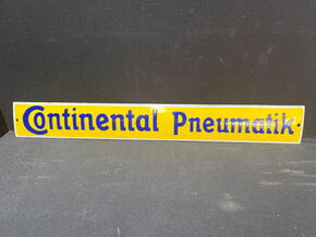 Continental Pneumatik (Gewölbter Emaillesteifen um 1920)