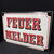 Feuermelder Hinweisschild um 1900