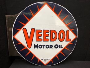 Veedol Motor Oil Email-Ausleger (Um 1950) - Farbvariante