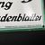 Emailschild Hamburger Fremdenblatt 40 x 14  cm Zuckerguss um 1910/15