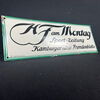 Emailschild Hamburger Fremdenblatt 40 x 14  cm Zuckerguss um 1910/15