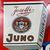 Juno lobt jeder ! Juno Josetti Blechschild 74 x 51 cm um 1930