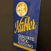 Kübler Qualitäts-Strickkleidung Emailschild 98 x 48 cm um 1950