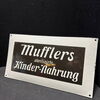 Muffler´s sterilisierte Kindernahrung Emailschild - Gaggenau - 40 x 21 cm - um 1905