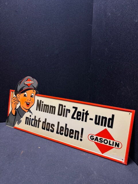 Gasolin Blechschild - Nimm dir Zeit - und nicht das Leben Blechschild 52 x 24 cm - ungehangen